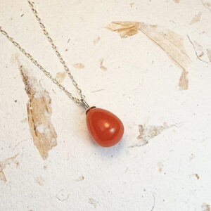 Pingente de cornalina em prata